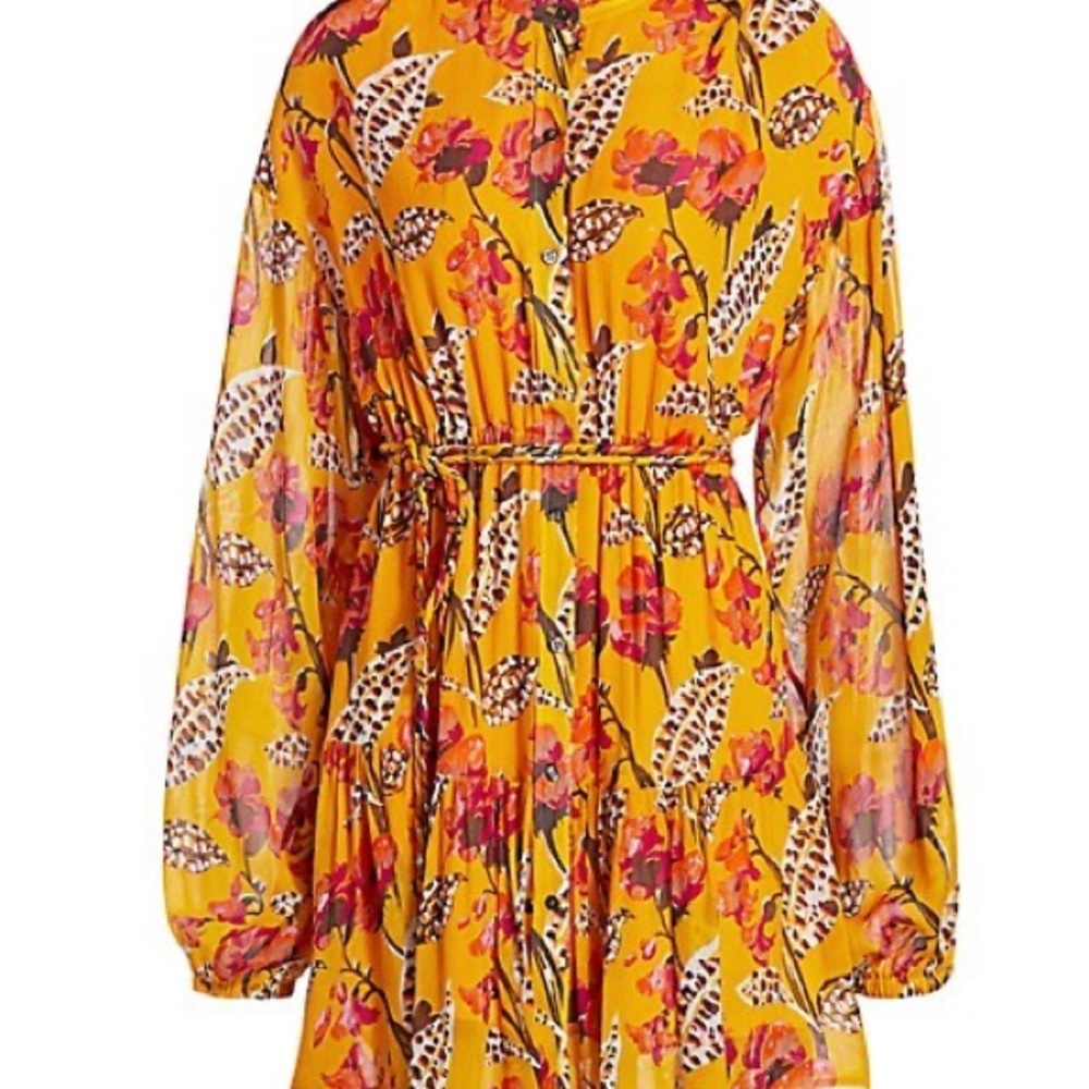 NWT A.L.C. Jen dress in yellow - Picture 5 of 5